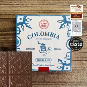 Chocolate de Leite COLÔMBIA 58%+ Café da COLÔMBIA